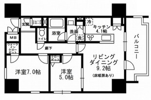 レジディア町屋の物件間取画像